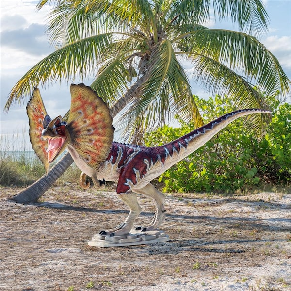 Design Toscano Jurassic-Sized Dilophosaurus Dinosaur Statue